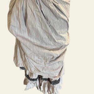 VICTORIAN / STEAMPUNK STRIPED BUSTLE SKIRT